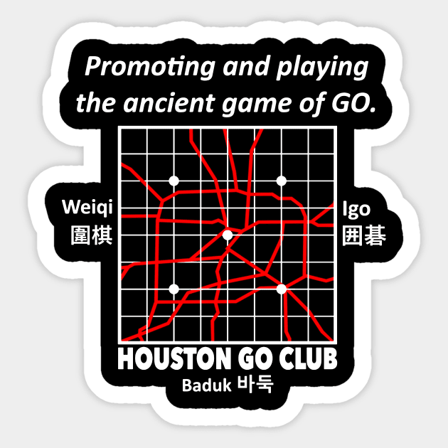 Promoting (White Lines) Sticker by Houston Go Club